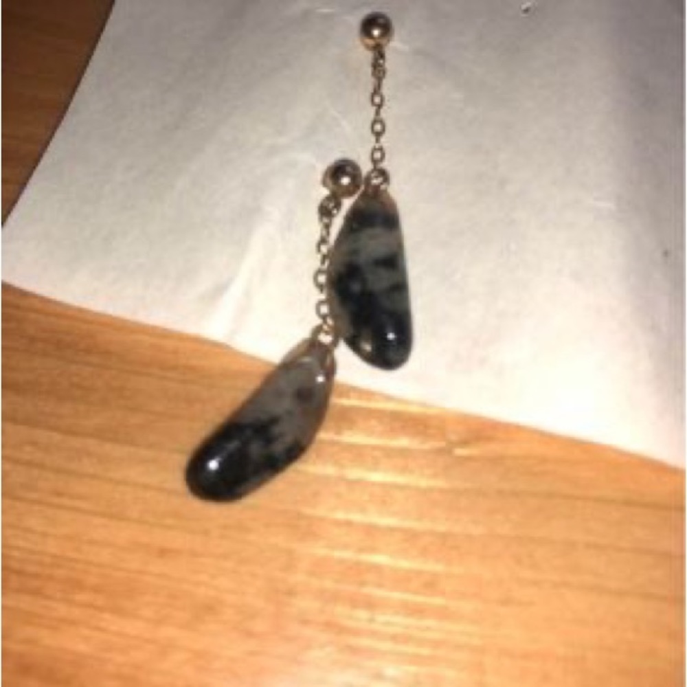 Moss Agate 14K Gold Fill Earrings